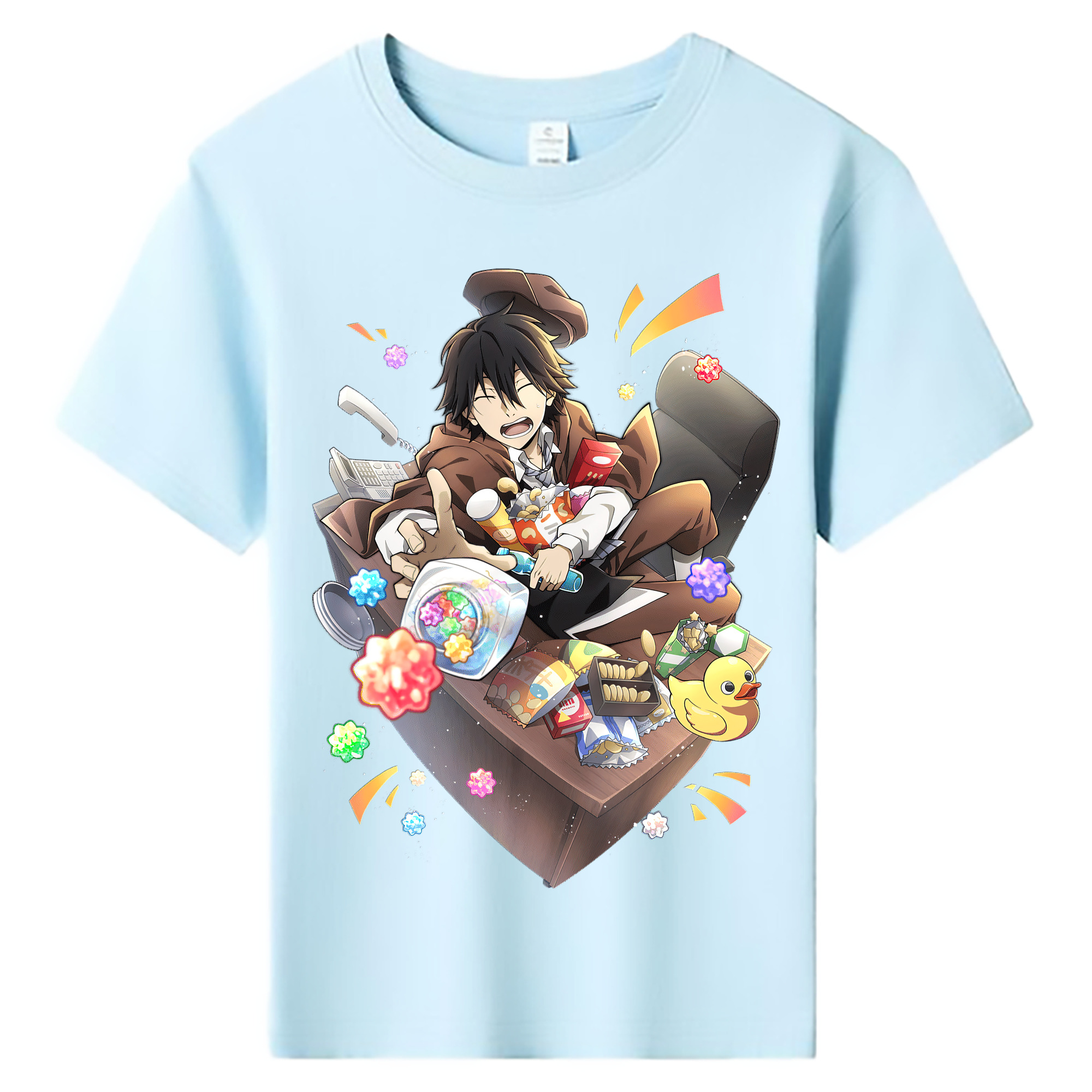 （画像用） 文豪ストレイドッグス Bungo Stray Dogs 綿100％キッズTシャツ（フロントプリント）